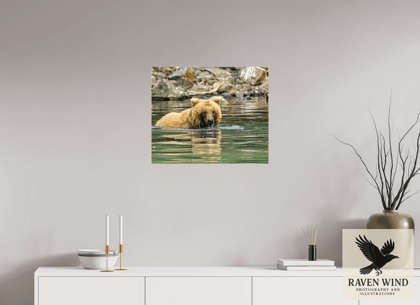 24.2 x 20″, Photo Print Under Acrylic Glass - ready to hang Fishing the Deep End Nature Photography Print