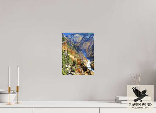 9 x 12″, ChromaLuxe HD Metal Print - ready to hang Grand Canyon of Yellowstone Nature Photography Print