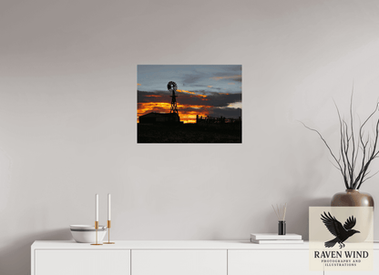 24 x 18″, ChromaLuxe HD Metal Print - ready to hang Sunset Sentinel Nature Photography Print