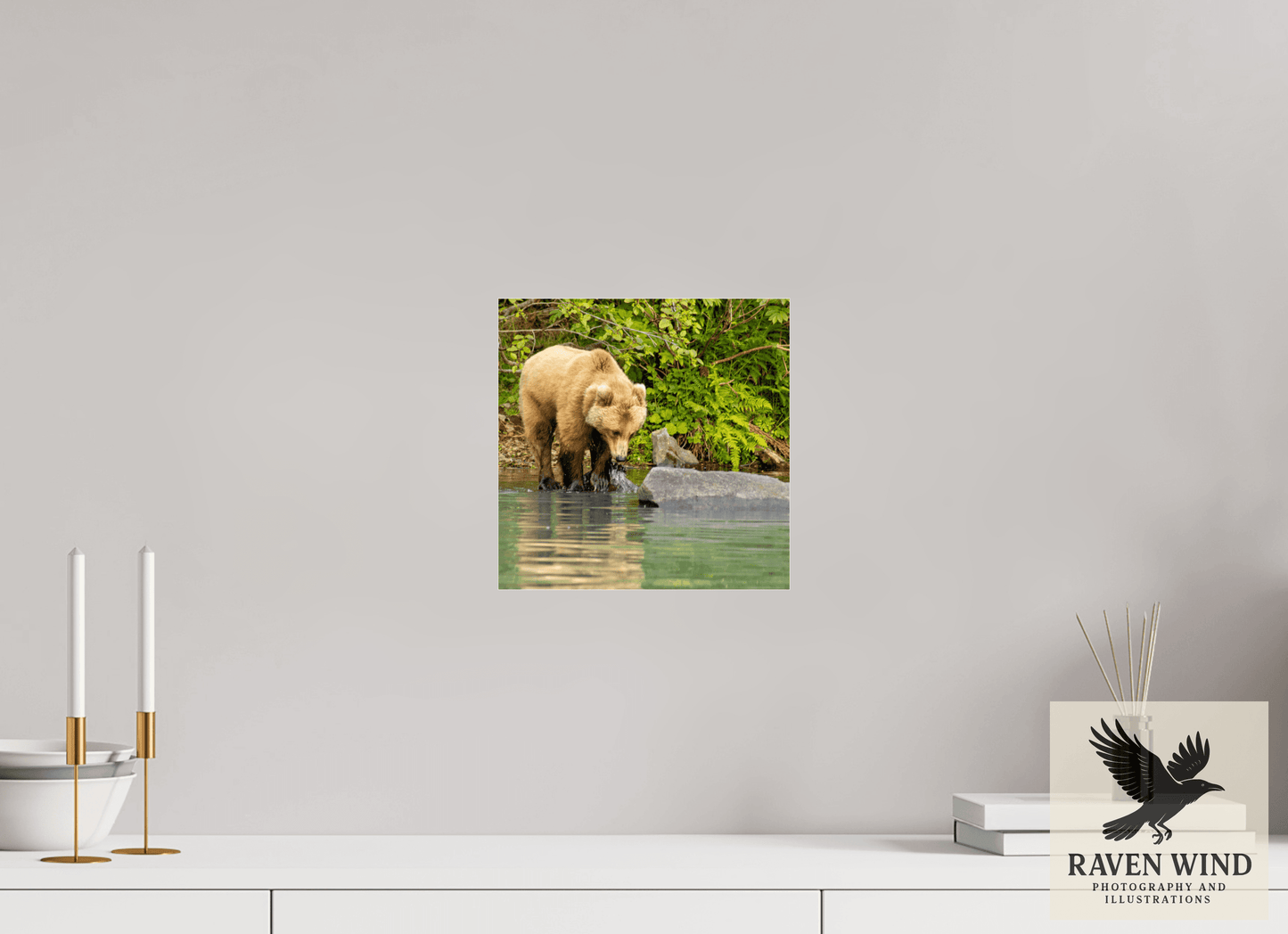 10 x 10″, Photo Print Under Acrylic Glass - ready to hang That's a miss! Nature Photography Print