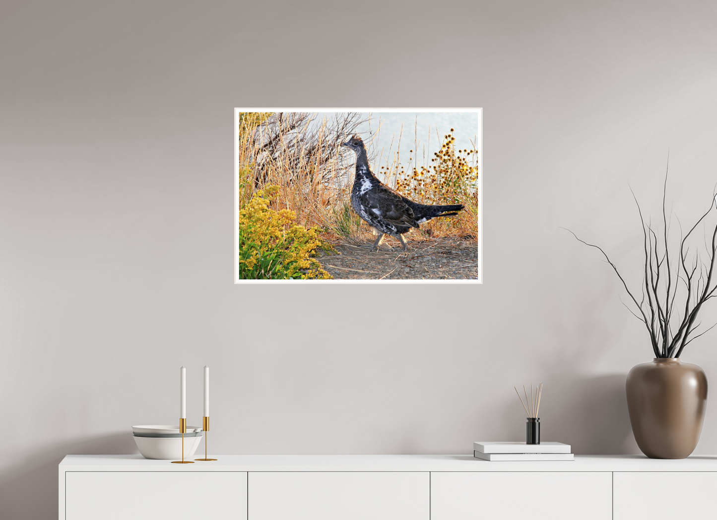 Grounded Grace – Fine Art Print of a Wild Grouse