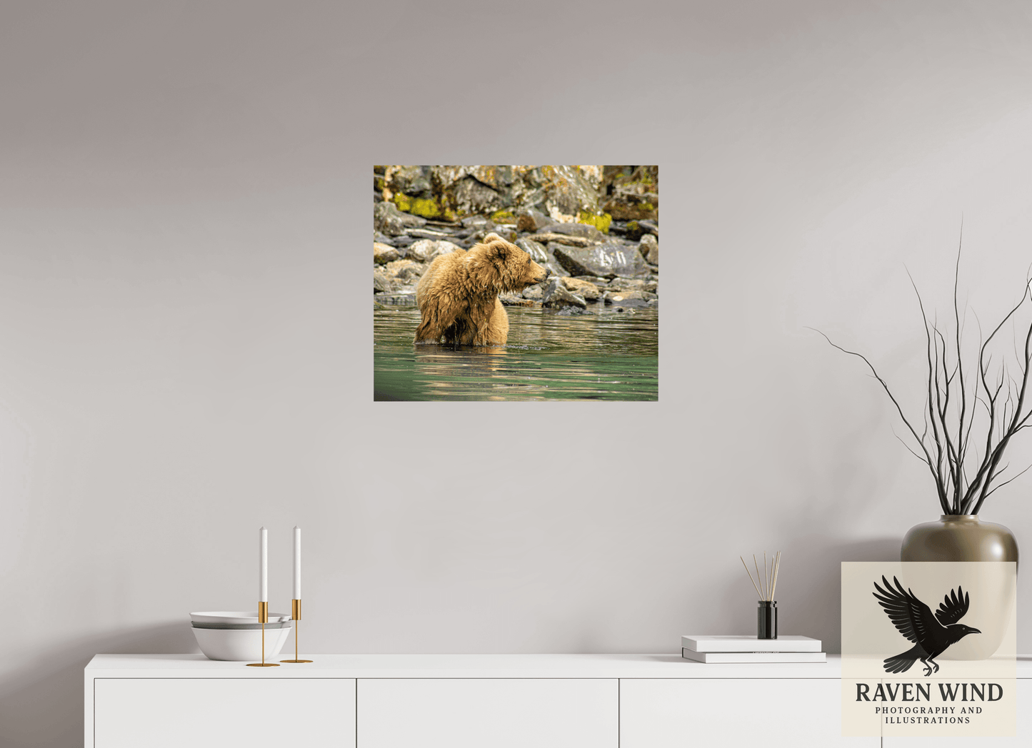 24.1 x 20″, Photo Print On Fuji Crystal DP II - unframed Watchful Momma Nature Photography Print