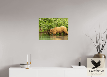 24 x 18″, ChromaLuxe HD Metal Print - ready to hang Fishing Takes Patience Nature Photography Print