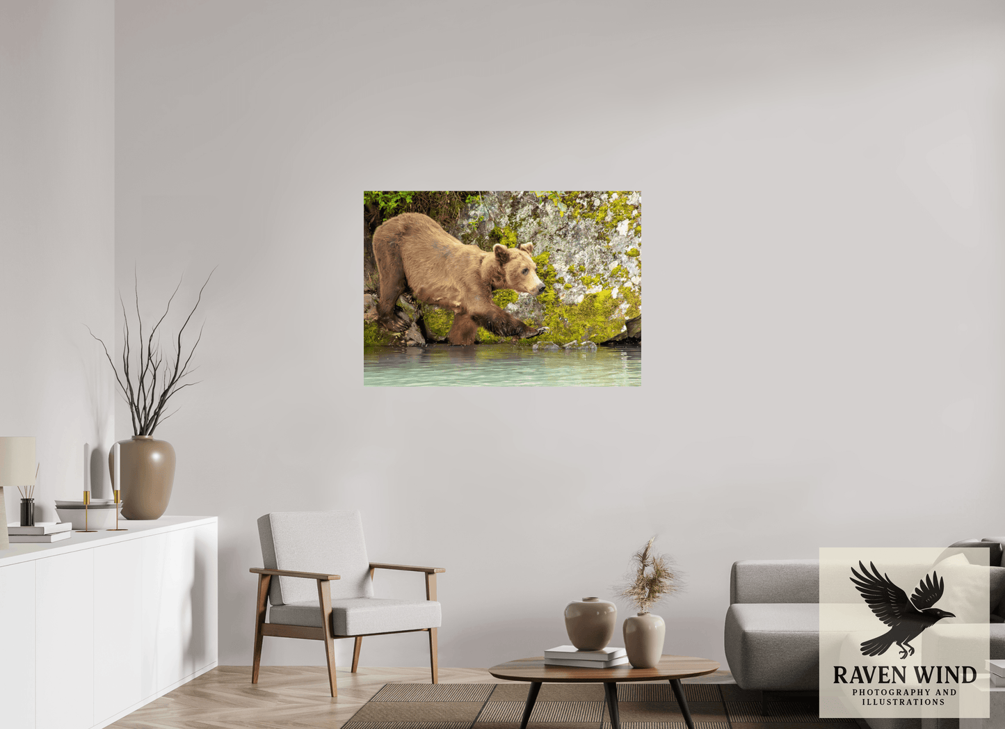 45.4 x 32″, Fine Art Print on Photo Rag Baryta - unframed (email for frame options) Momma on a Mission Nature Photography Print