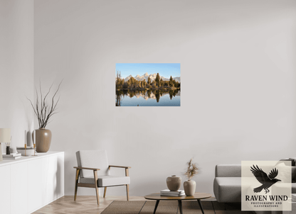 36 x 24″, Photo Print On Fuji Crystal DP II - unframed Where the Tetons Wait Nature Photography Print