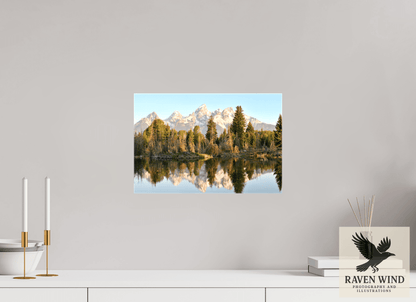 15 x 10″, Print on Canvas - ready to hang or set on a shelf Where the Tetons Wait Nature Photography Print