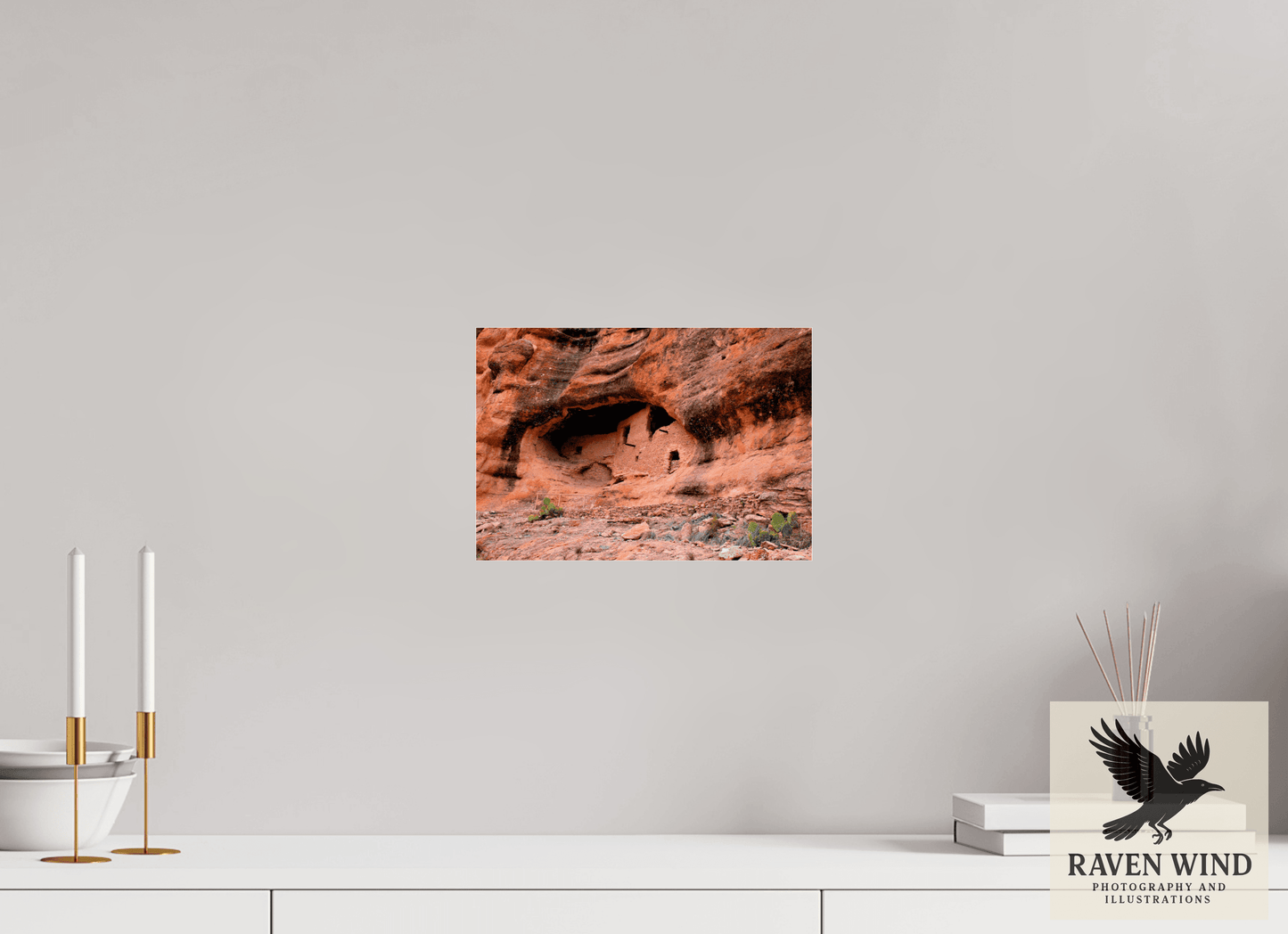 11.5 x 8″, Photo Print Under Acrylic Glass - ready to hang Gila Ruins - A Glimpse into Ancient Ingenuity Nature Photography Print