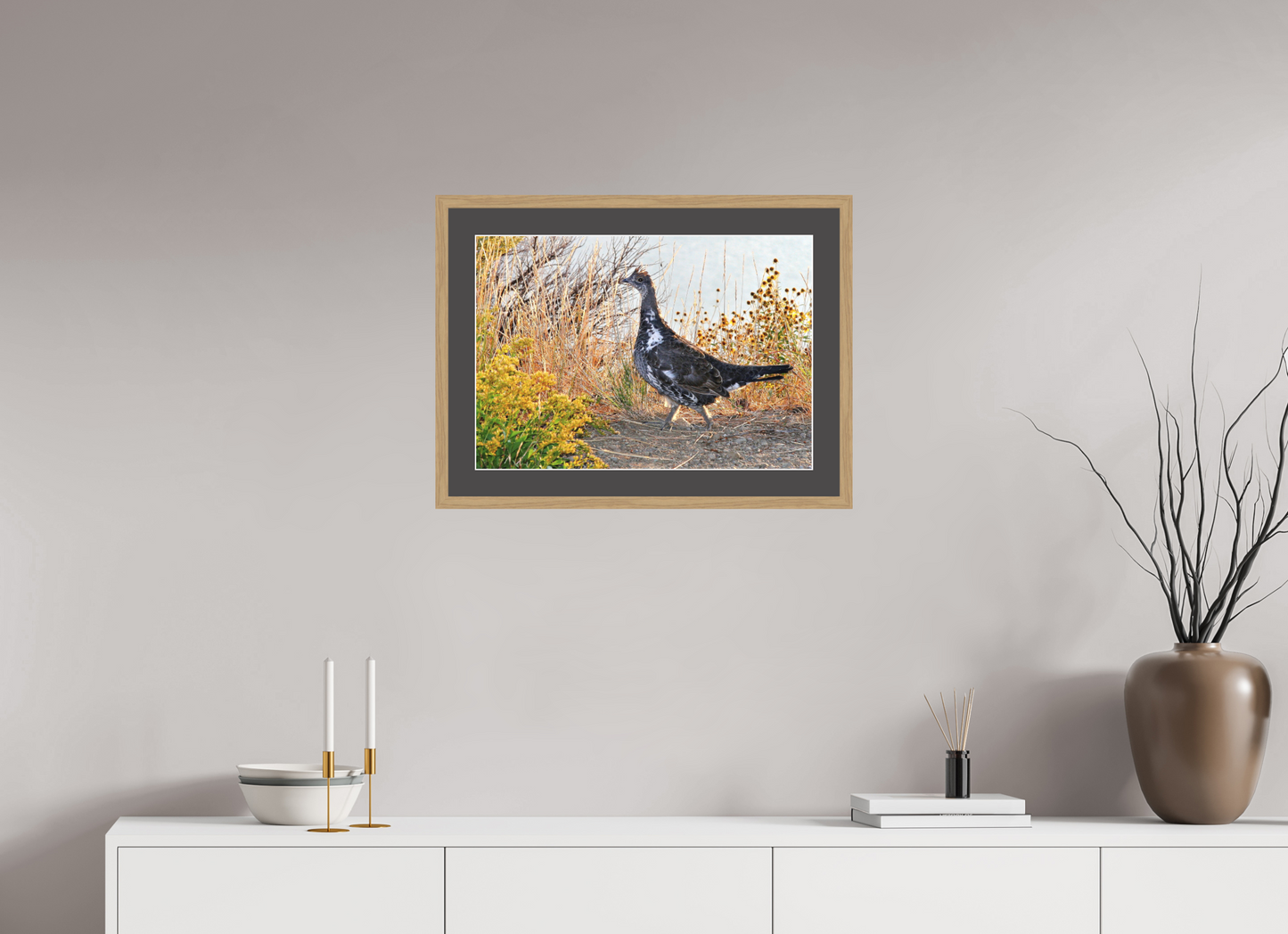 Grounded Grace – Fine Art Print of a Wild Grouse