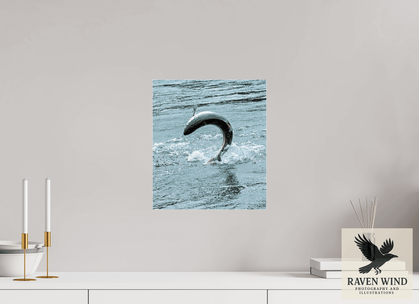 12 x 13.7″, Photo Print Under Acrylic Glass - ready to hang Hooked on the Wild Nature Photography Print