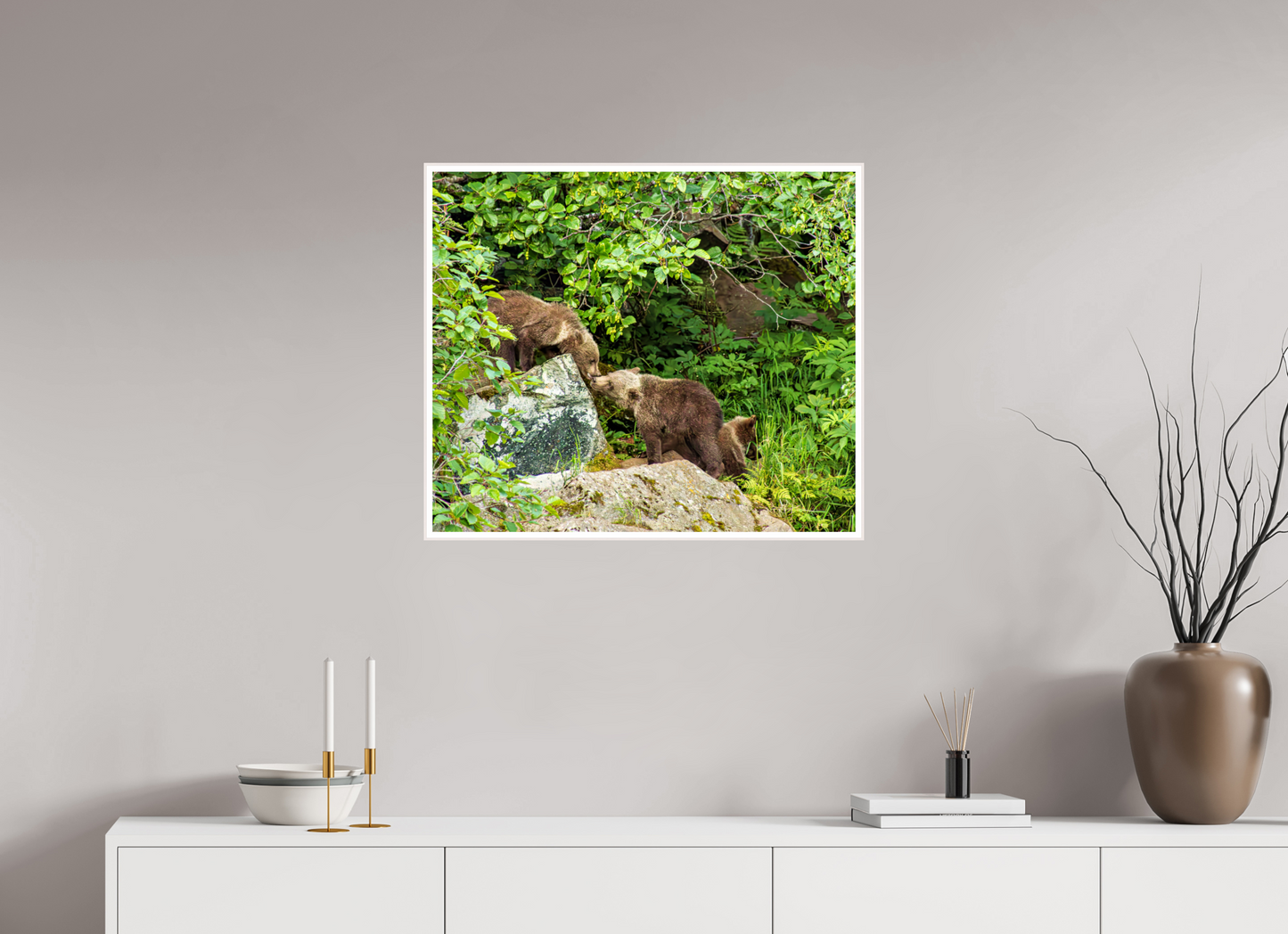 'Kissing" Bear Cubs