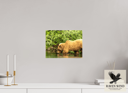 12 x 9″, Print on Canvas - ready to hang or set on a shelf Fishing Takes Patience Nature Photography Print