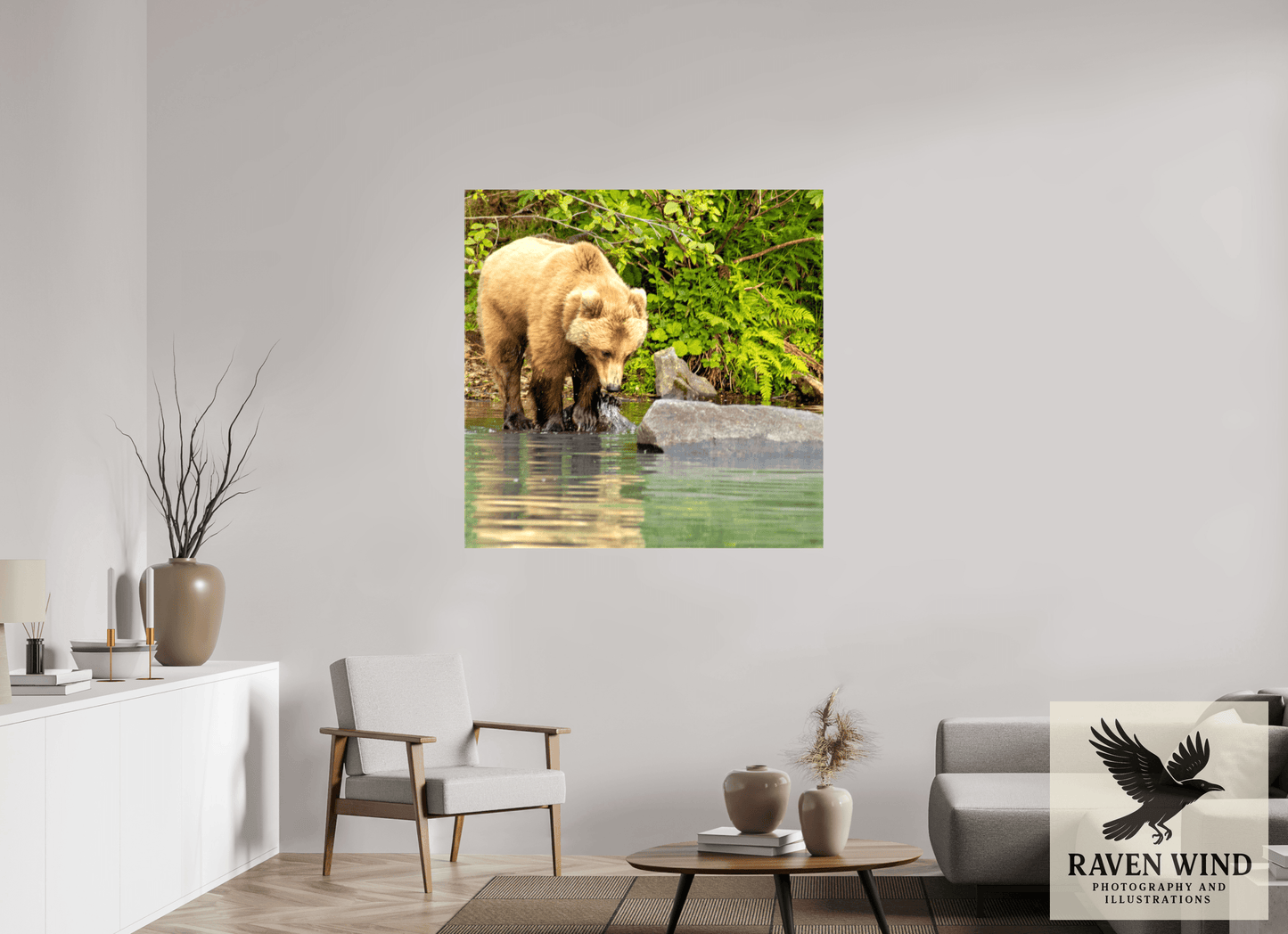 45 x 45″, Print on Canvas - ready to hang or set on a shelf That's a miss! Nature Photography Print