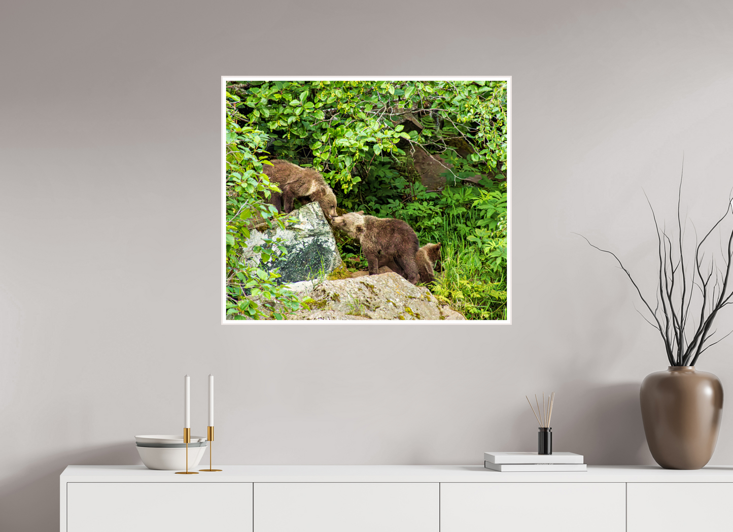 'Kissing" Bear Cubs