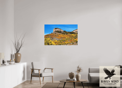 Raven Wind Photography & Illustrations-Blue Mesa Point - Autumn's Bold Brushstroke Fine Art Nature Print -