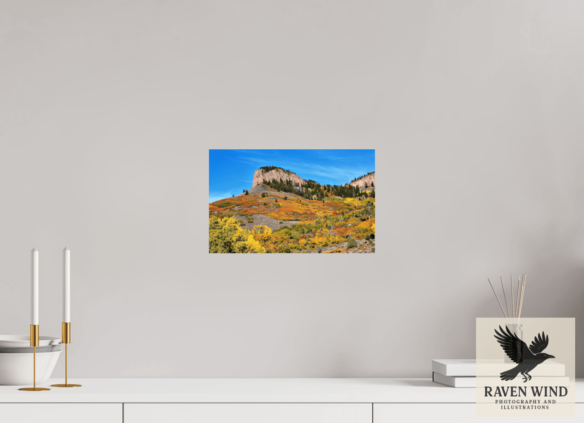 Raven Wind Photography & Illustrations-Blue Mesa Point - Autumn's Bold Brushstroke Fine Art Nature Print -