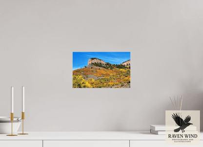 Raven Wind Photography & Illustrations-Blue Mesa Point - Autumn's Bold Brushstroke Fine Art Nature Print -