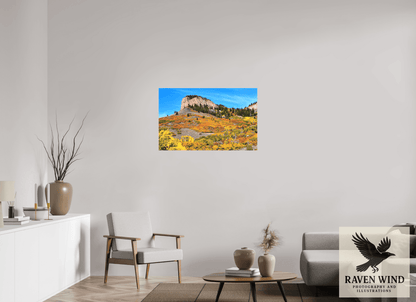 Raven Wind Photography & Illustrations-Blue Mesa Point - Autumn's Bold Brushstroke Fine Art Nature Print -