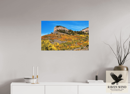Raven Wind Photography & Illustrations-Blue Mesa Point - Autumn's Bold Brushstroke Fine Art Nature Print -