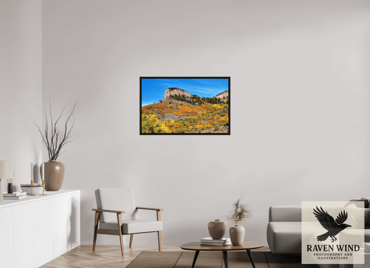 Raven Wind Photography & Illustrations-Blue Mesa Point - Autumn's Bold Brushstroke Fine Art Nature Print -