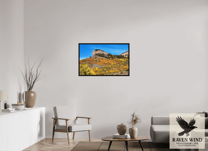 Raven Wind Photography & Illustrations-Blue Mesa Point - Autumn's Bold Brushstroke Fine Art Nature Print -