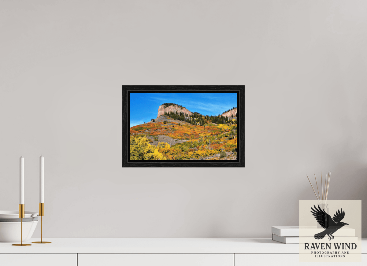 Raven Wind Photography & Illustrations-Blue Mesa Point - Autumn's Bold Brushstroke Fine Art Nature Print -