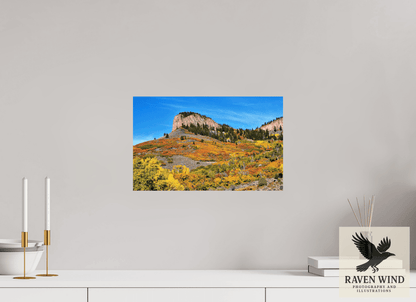 Raven Wind Photography & Illustrations-Blue Mesa Point - Autumn's Bold Brushstroke Fine Art Nature Print -