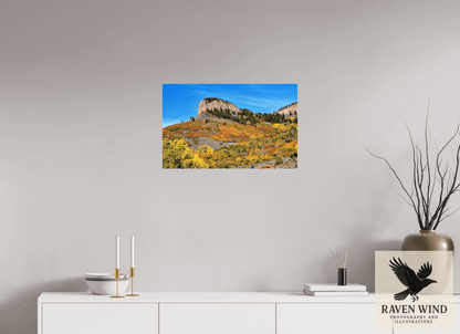 Raven Wind Photography & Illustrations-Blue Mesa Point - Autumn's Bold Brushstroke Fine Art Nature Print -