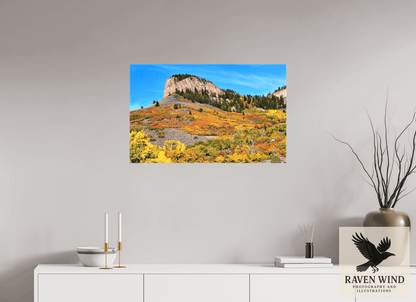 Raven Wind Photography & Illustrations-Blue Mesa Point - Autumn's Bold Brushstroke Fine Art Nature Print -