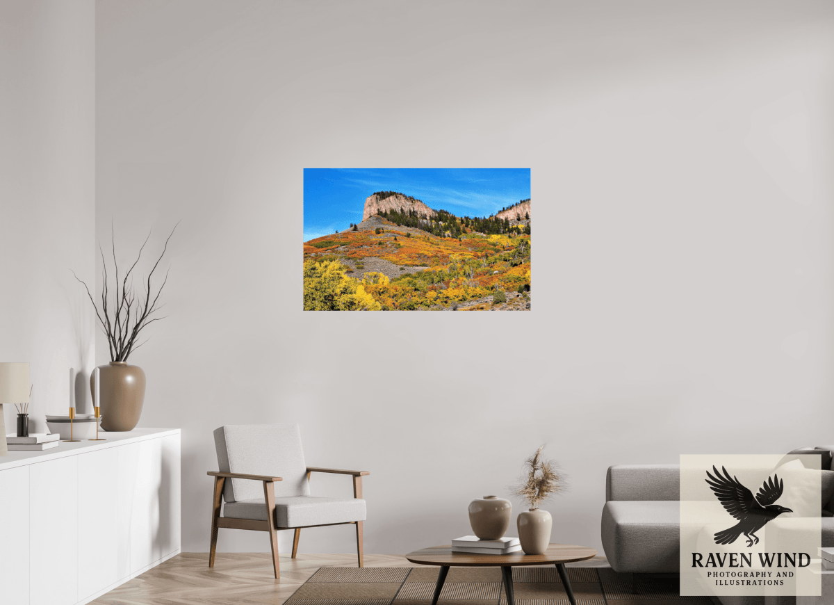 Raven Wind Photography & Illustrations-Blue Mesa Point - Autumn's Bold Brushstroke Fine Art Nature Print -