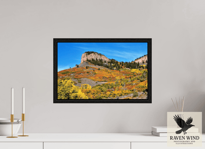 Raven Wind Photography & Illustrations-Blue Mesa Point - Autumn's Bold Brushstroke Fine Art Nature Print -