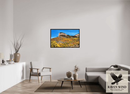 Raven Wind Photography & Illustrations-Blue Mesa Point - Autumn's Bold Brushstroke Fine Art Nature Print -