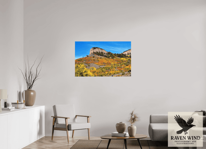 Raven Wind Photography & Illustrations-Blue Mesa Point - Autumn's Bold Brushstroke Fine Art Nature Print -