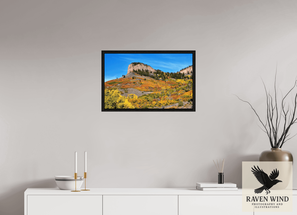 Raven Wind Photography & Illustrations-Blue Mesa Point - Autumn's Bold Brushstroke Fine Art Nature Print -