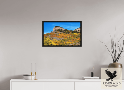 Raven Wind Photography & Illustrations-Blue Mesa Point - Autumn's Bold Brushstroke Fine Art Nature Print -
