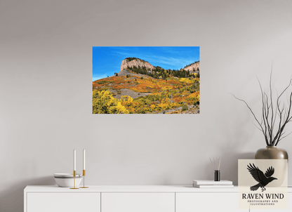 Raven Wind Photography & Illustrations-Blue Mesa Point - Autumn's Bold Brushstroke Fine Art Nature Print -