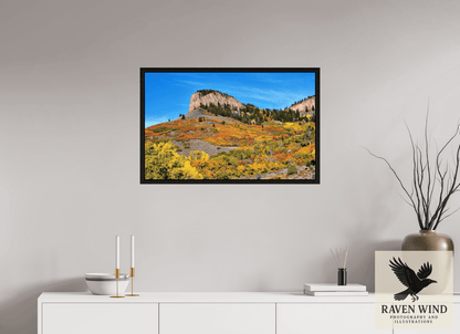 Raven Wind Photography & Illustrations-Blue Mesa Point - Autumn's Bold Brushstroke Fine Art Nature Print -