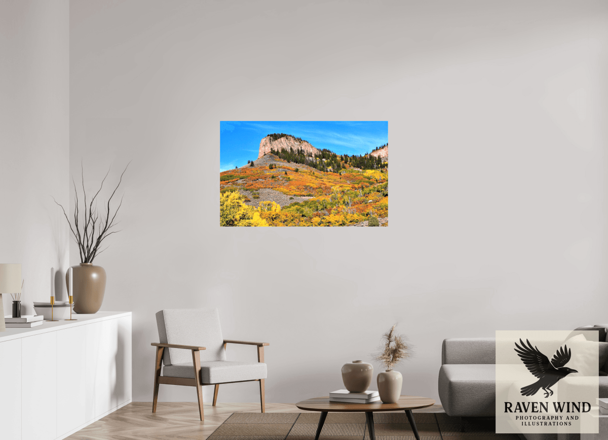 Raven Wind Photography & Illustrations-Blue Mesa Point - Autumn's Bold Brushstroke Fine Art Nature Print -