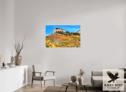 Raven Wind Photography & Illustrations-Blue Mesa Point - Autumn's Bold Brushstroke Fine Art Nature Print -