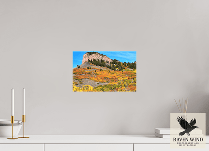 Raven Wind Photography & Illustrations-Blue Mesa Point - Autumn's Bold Brushstroke Fine Art Nature Print -