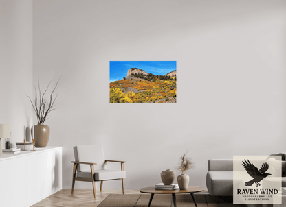 Raven Wind Photography & Illustrations-Blue Mesa Point - Autumn's Bold Brushstroke Fine Art Nature Print -