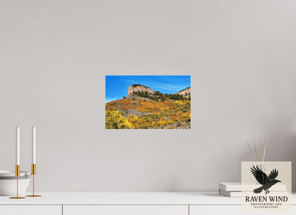 Raven Wind Photography & Illustrations-Blue Mesa Point - Autumn's Bold Brushstroke Fine Art Nature Print -