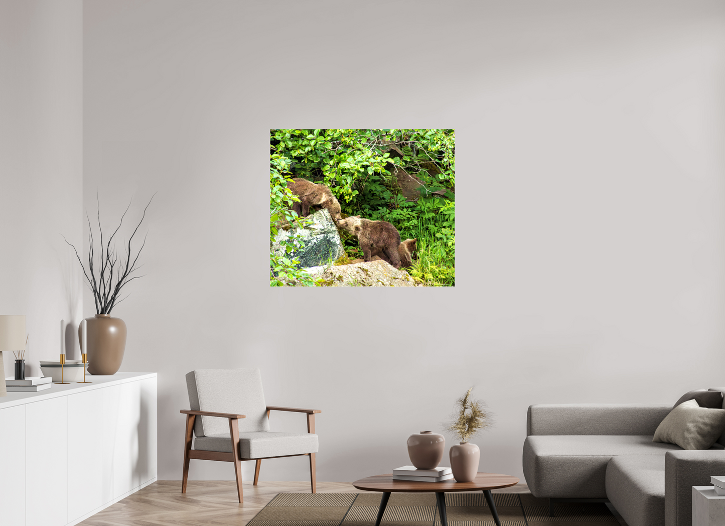 'Kissing" Bear Cubs