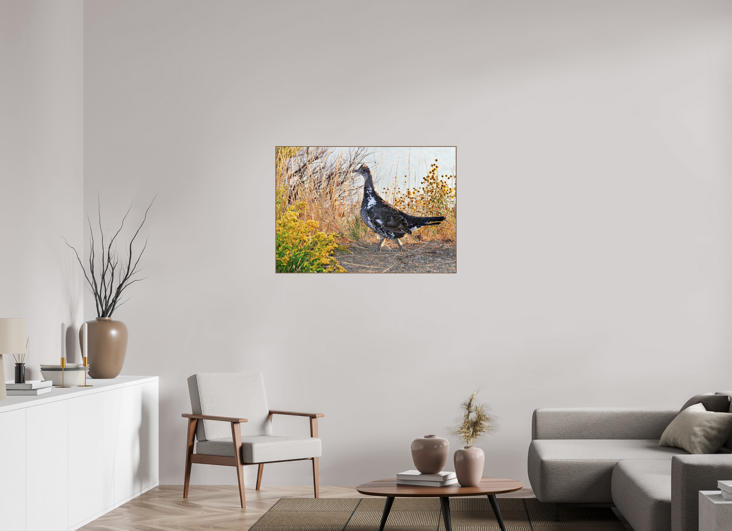 Grounded Grace – Fine Art Print of a Wild Grouse