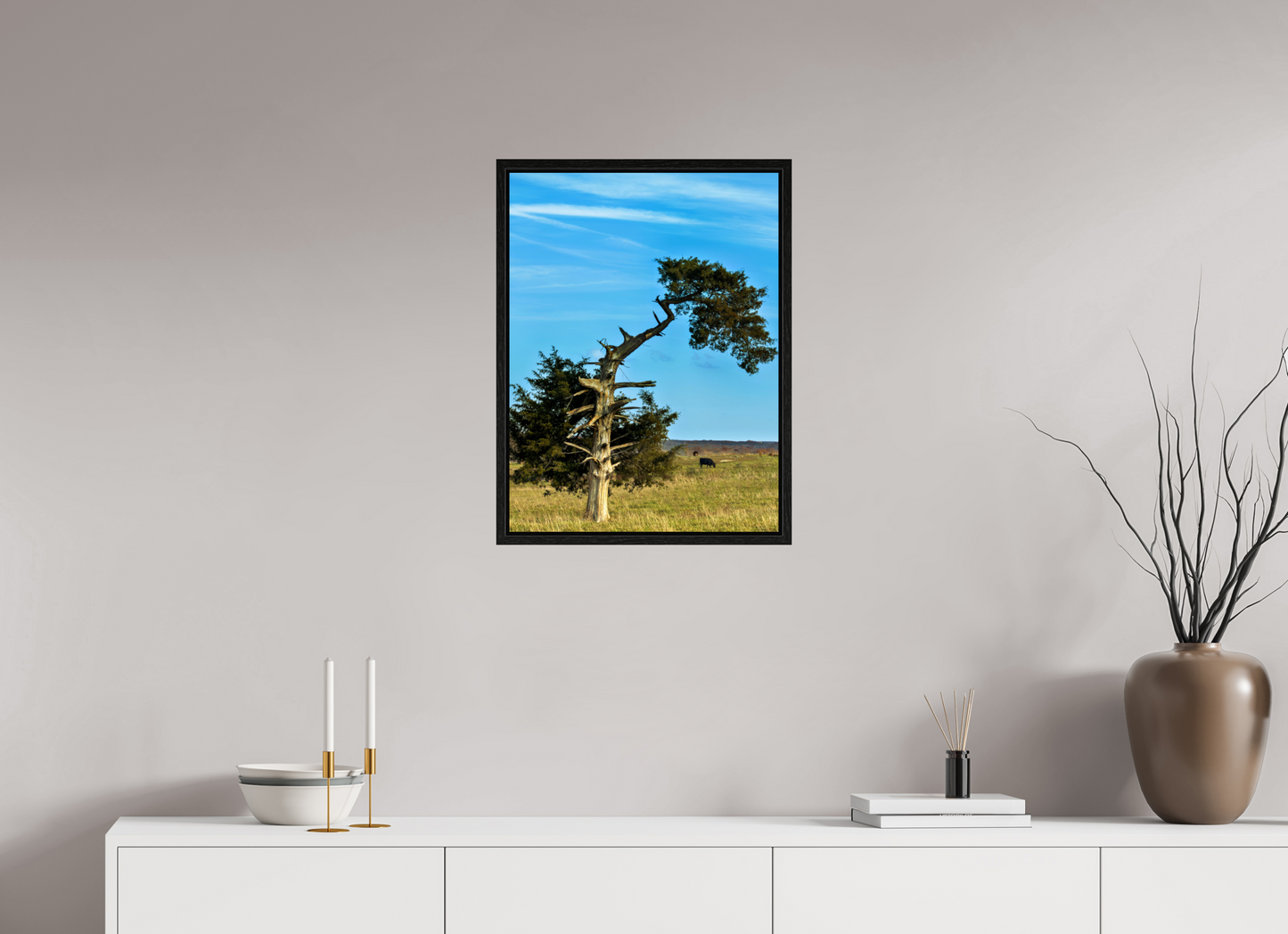 18 x 24″, Floater Frame with black oak frame - ready to hang Still Standing and Reaching for the Sky Nature Photography Print