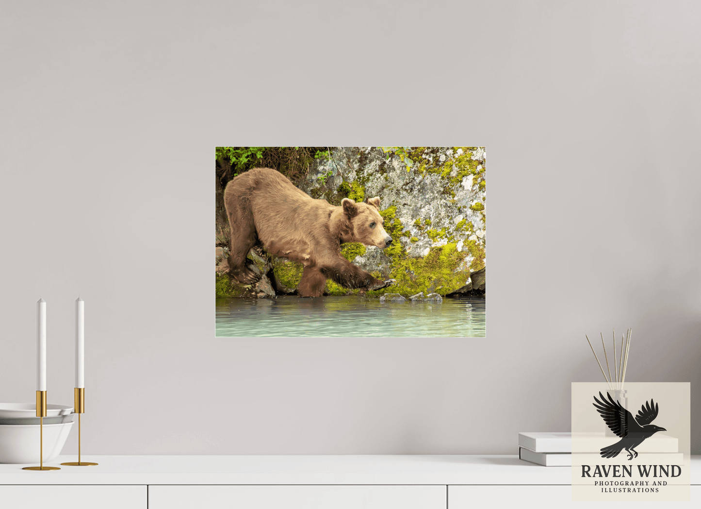 17 x 12″, Photo Print Under Acrylic Glass - ready to hang Momma on a Mission Nature Photography Print