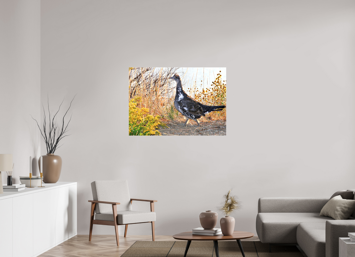 Grounded Grace – Fine Art Print of a Wild Grouse
