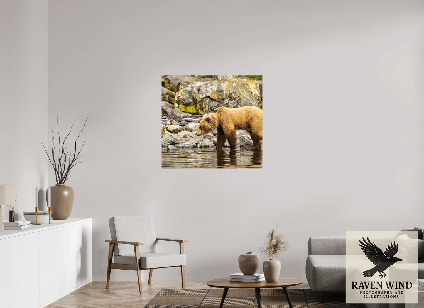 39 x 36″, Fine Art Print on Pearl Texture - unframed (email for frame options) Looking for Dinner Nature Photography Print