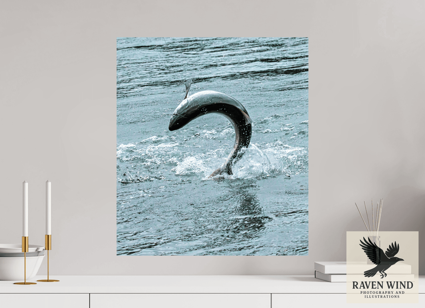 20 x 22.8″, ChromaLuxe HD Metal Print - ready to hang Hooked on the Wild Nature Photography Print