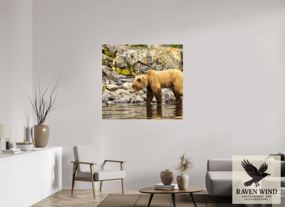 46.6 x 43″, Photo Print Under Acrylic Glass - ready to hang Looking for Dinner Nature Photography Print