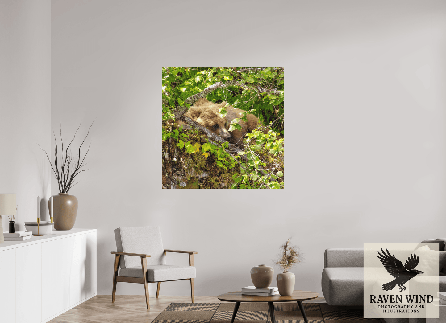 45 x 45″, Photo Print On Fuji Crystal DP II - unframed Hide and Peek Nature Photography Print